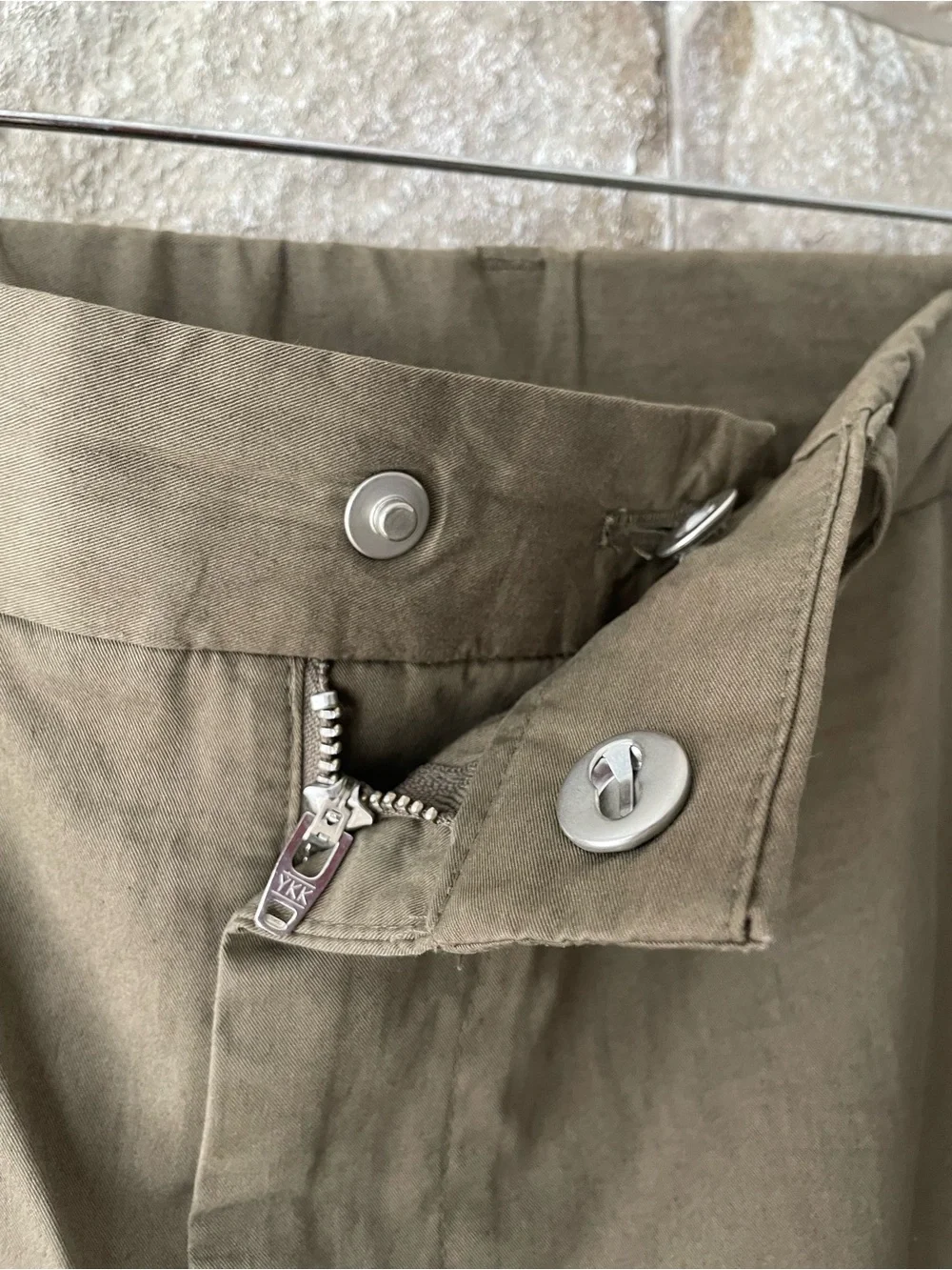 Mossimo Dutti Men's Olive Straight-Leg Chinos